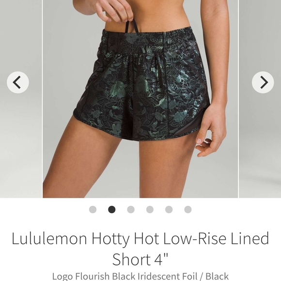 lululemon athletica Pants - lululemon athletica Black Iridescent Hotty Hot